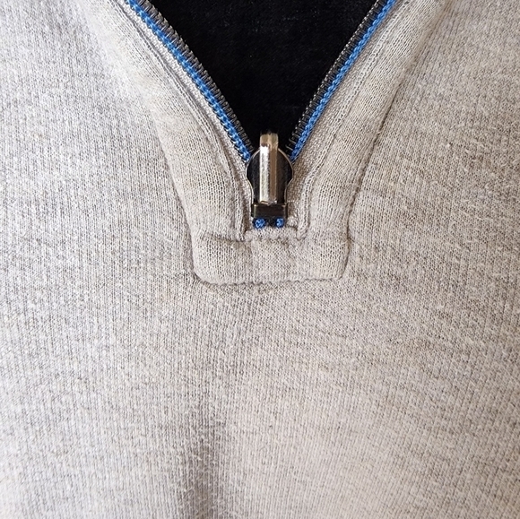 Tommy Bahama Men's Cream Quarter Zip Sweater Size 2XlL - Picture 6 of 7